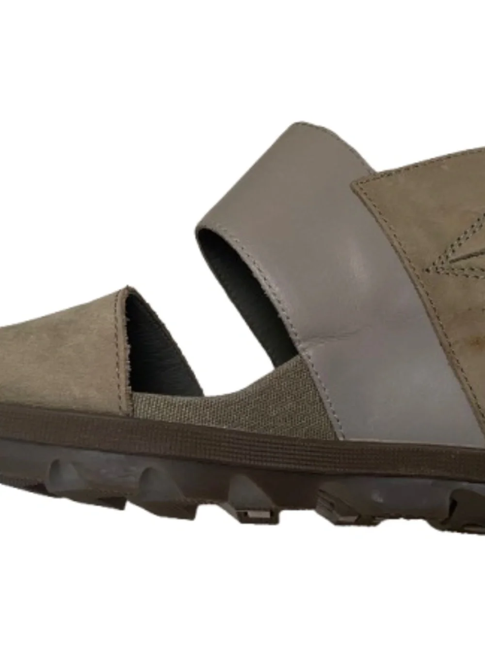Sorel Joanie II Leather Slingback Wedge Sandals - Olive Green / Sage